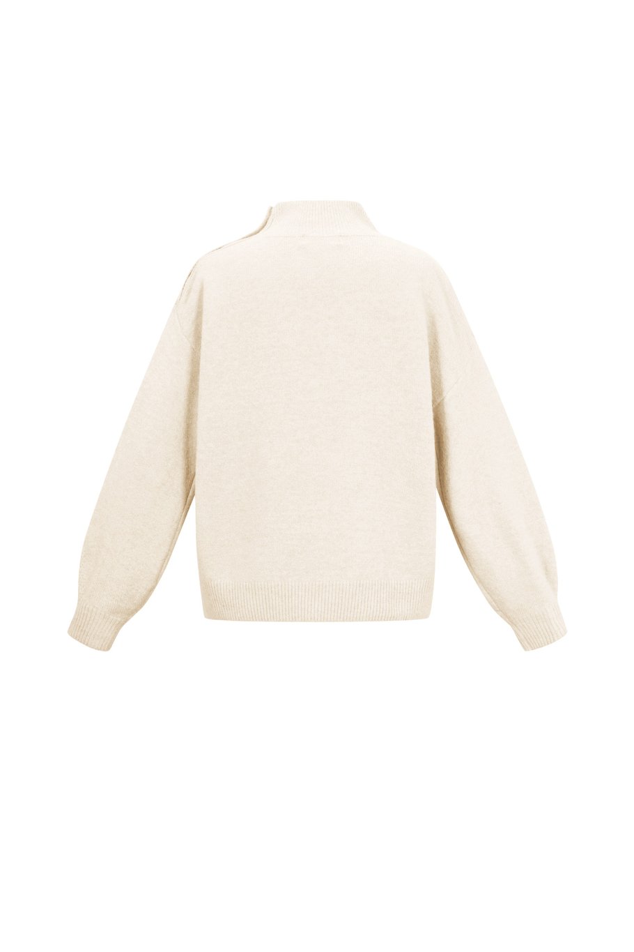 Polyester Sweater met Zijknopen