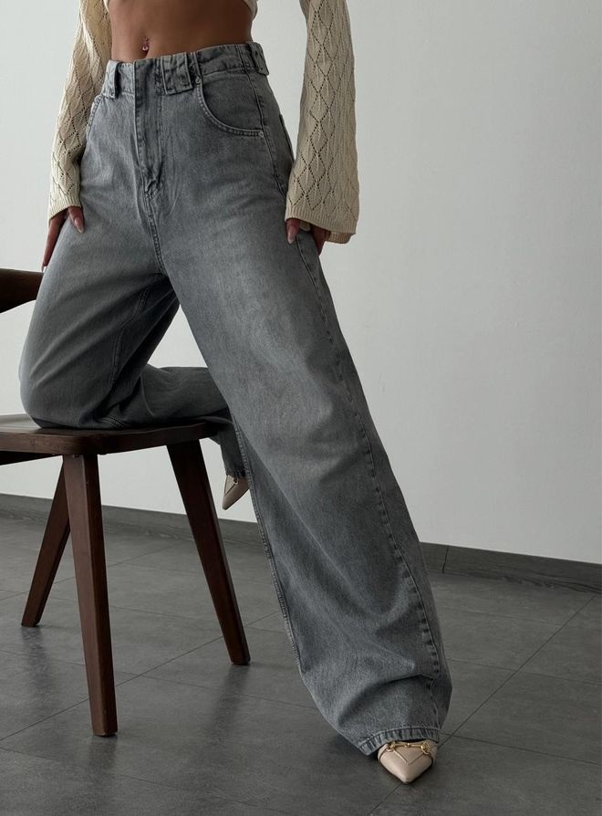 Hoge Jeans met Wijde Pijpen