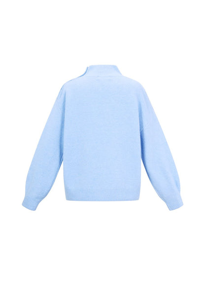 Polyester Sweater met Zijknopen