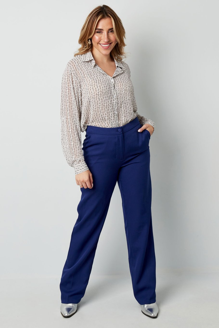 Blouse met Link Print