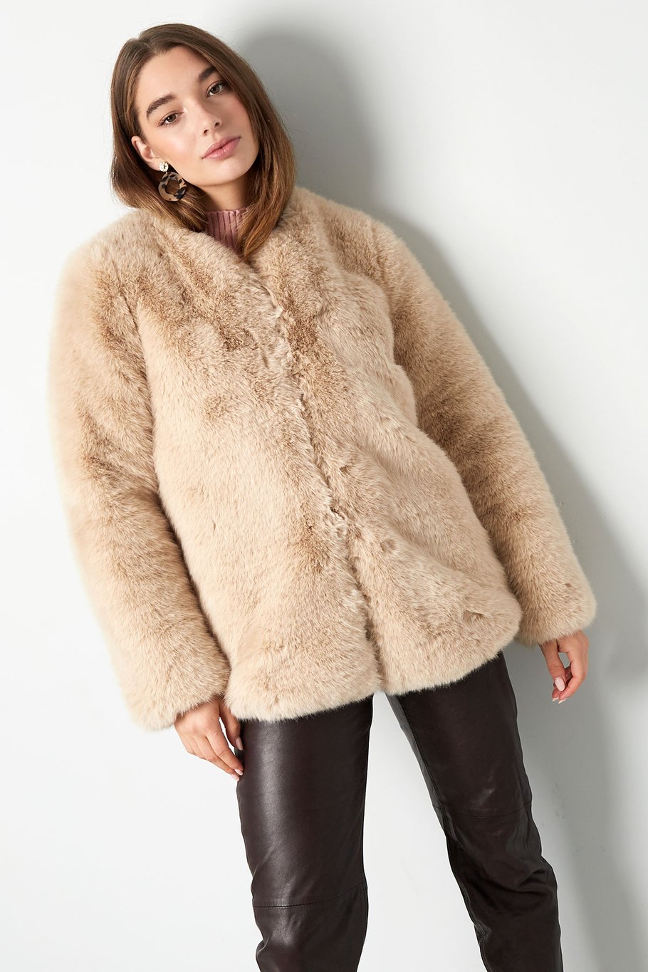 Faux Furry Coat