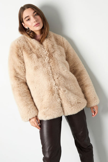 Faux Furry Coat