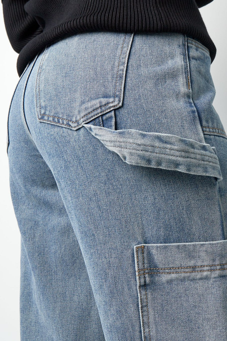 Jeans met Zijkant Strap