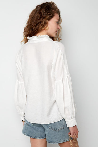 Love Blouse met Kroon Kraag