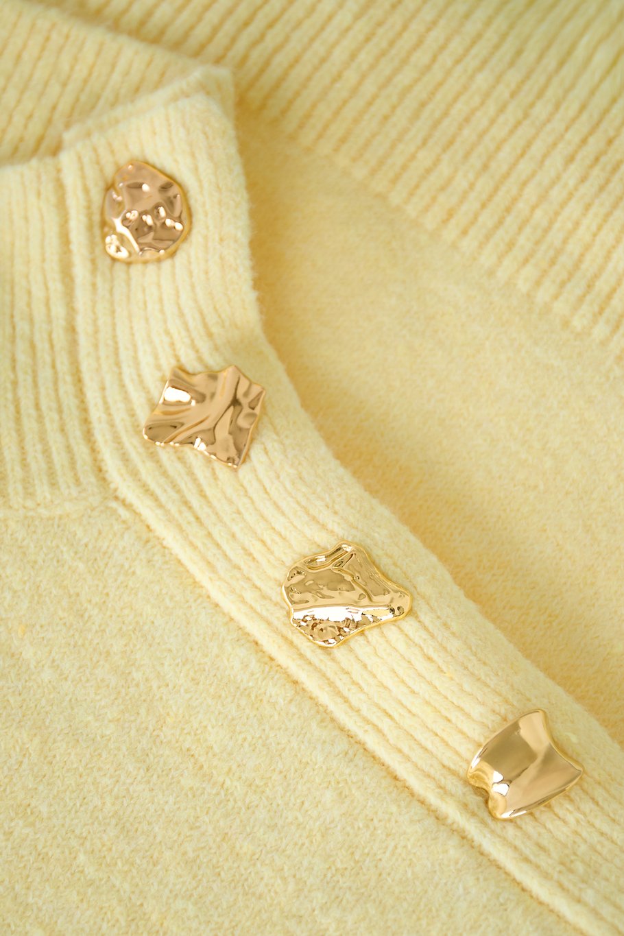 Polyester Sweater met Zijknopen