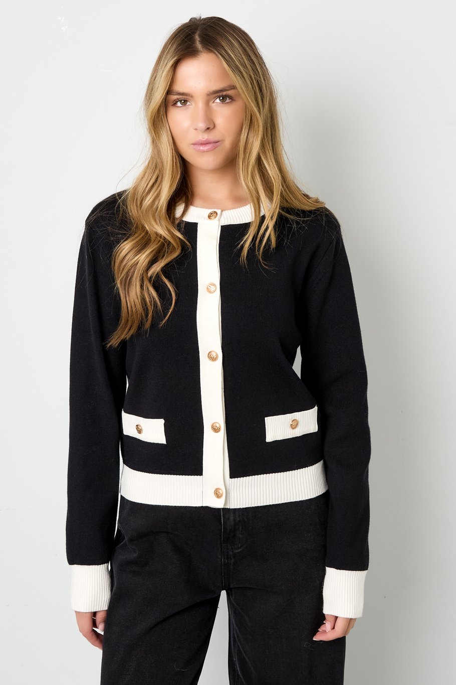 Chique Double Coloured Cardigan - Long