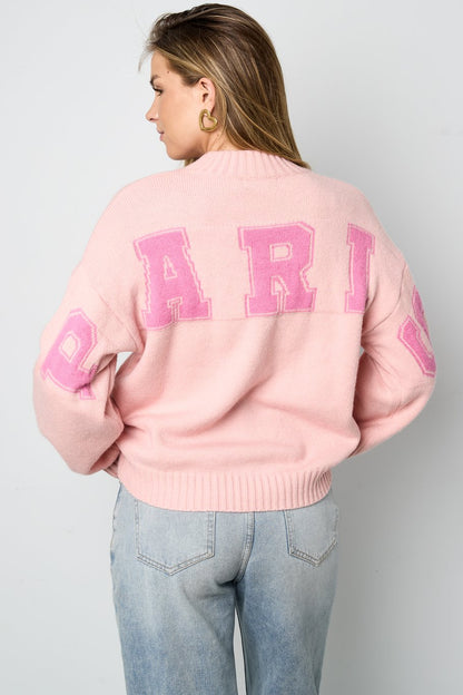 Paris Letters Sweater