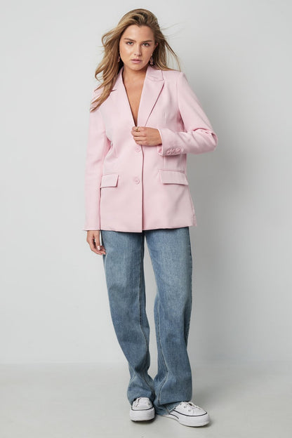Blazer met strikjes - Roze