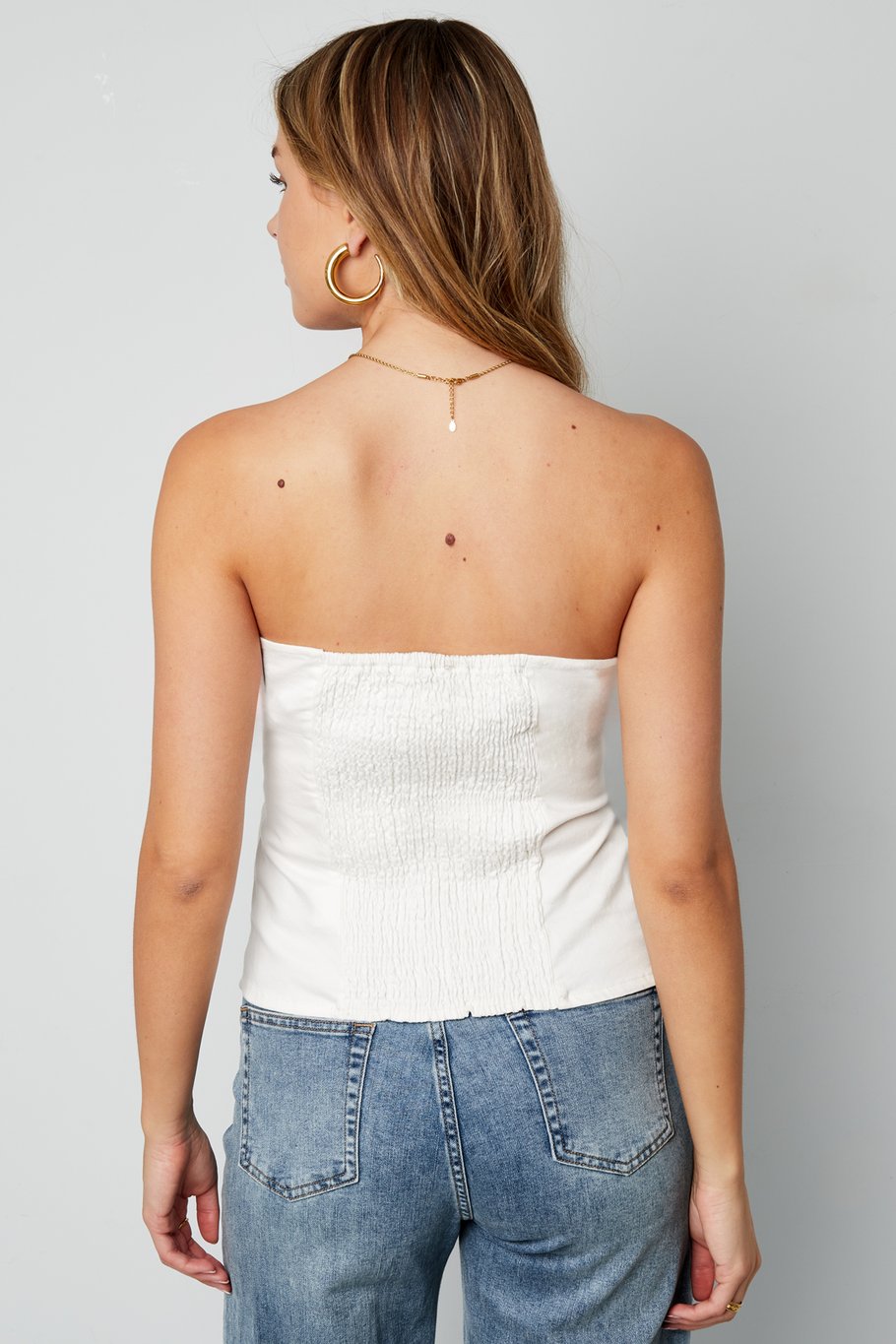 Denim Lacey Top