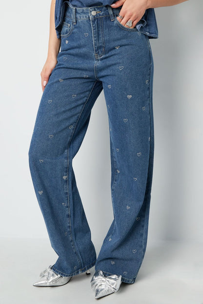 Hartjes Glitter Jeans