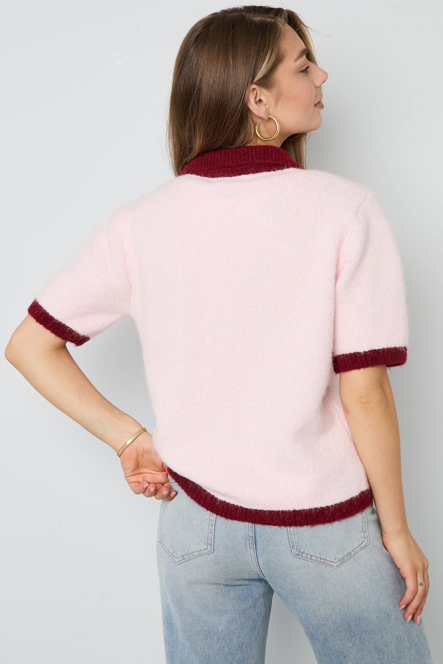 Double Coloured Cardigan - Short