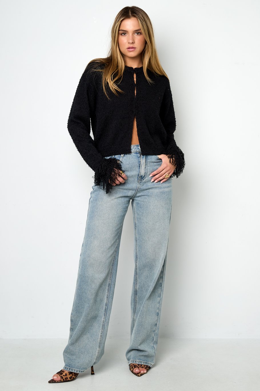 Cardigan met franjes